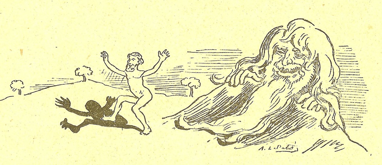 Illustration av Alfred Le Pete (1841-1909) i Gros-Jean och hans botemedel av Alfred Le Petit