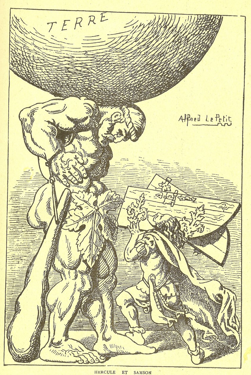 Illustration av Alfred Le Pete (1841-1909) i Gros-Jean och hans församling av Alfred Le Petit