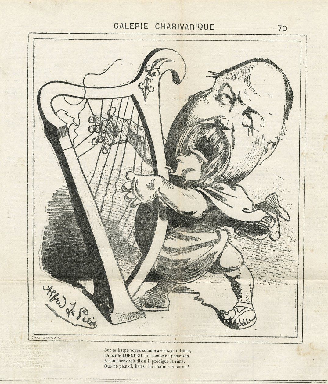 Illustration av Alfred Le Pete (1841-1909) i Le Charivari av Alfred Le Petit
