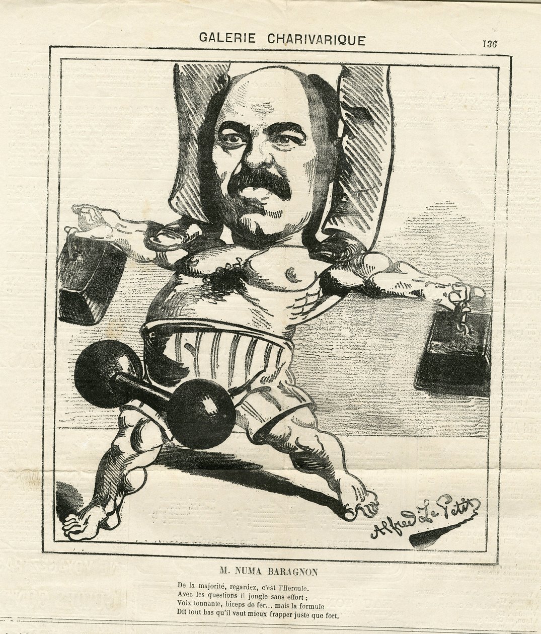 Illustration av Alfred Le Pete (1841-1909) i Le Charivari av Alfred Le Petit