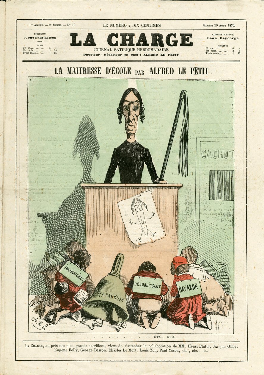 The Charge (1870), nummer 19, Satirical in Color av Alfred Le Petit