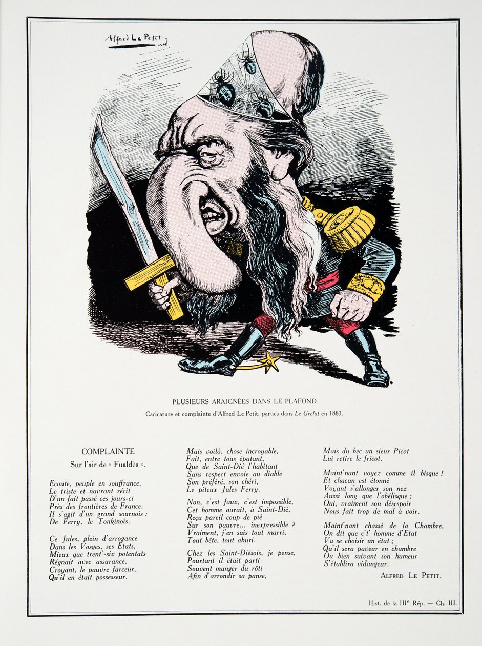 Flera spindlar i taket, från History of the Third Republic, Vol. I, Politisk historia, utg.1933 av Alfred Le Petit