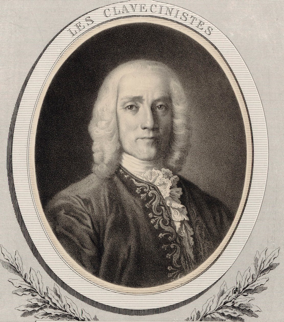 Porträtt av kompositören Domenico Scarlatti 1685-1757, ca. 1850. av Alfred Lemoine