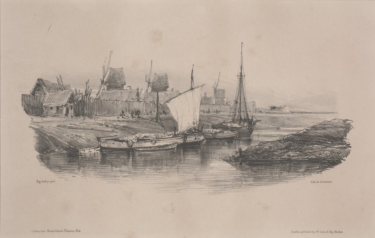 Canal Bank, Nedre Bretagne av Alfred Leon Lemercier