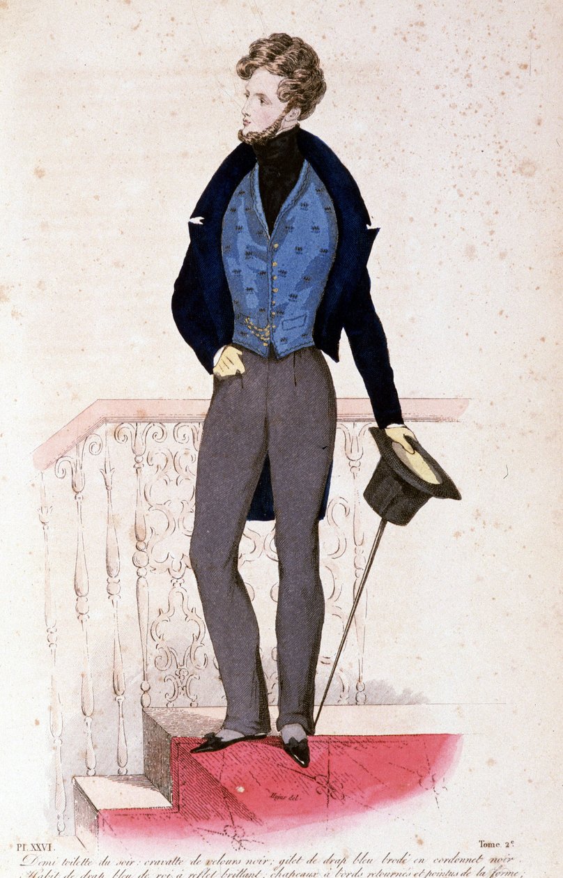 La Mode, jan., febr., mars 1830, lit. av Lemercier, volym II av Alfred Leon Lemercier