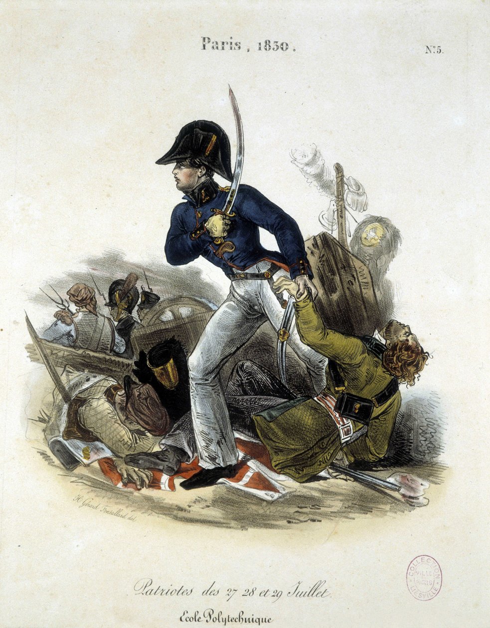 Polytechnician under revolutionen 1830 av Lemercier. av Alfred Leon Lemercier