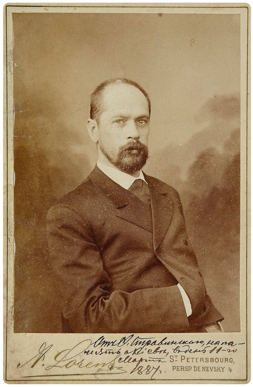 Feodor Stravinski (1843-1902) - Porträtt av basoperasångaren Fyodor Ignatievich Stravinsky (1843-1902) - Petersburg Fotostudio Alfred Lorens. Fotografera av Alfred Lorens