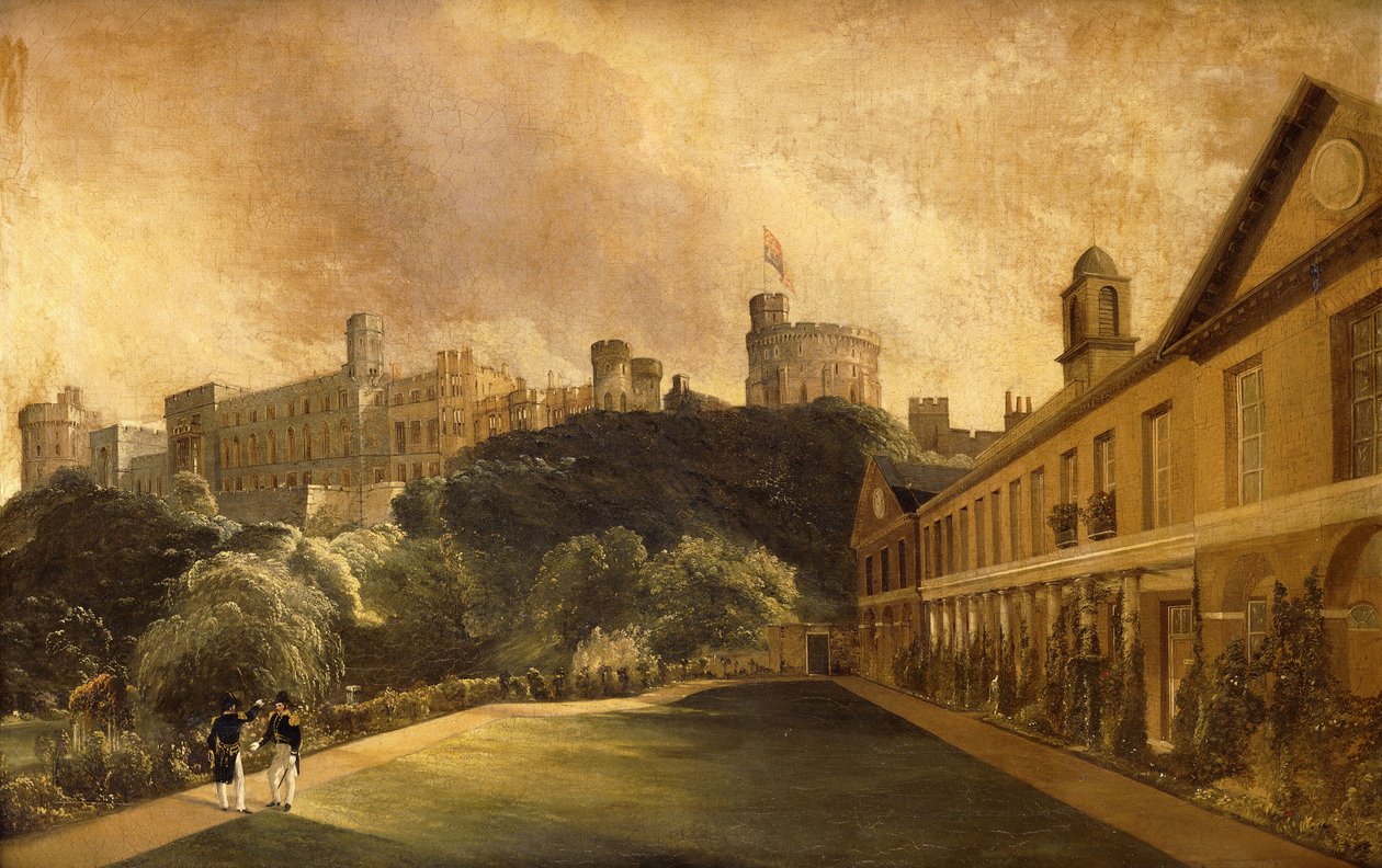 Utsikt över Windsor Castle från Traver