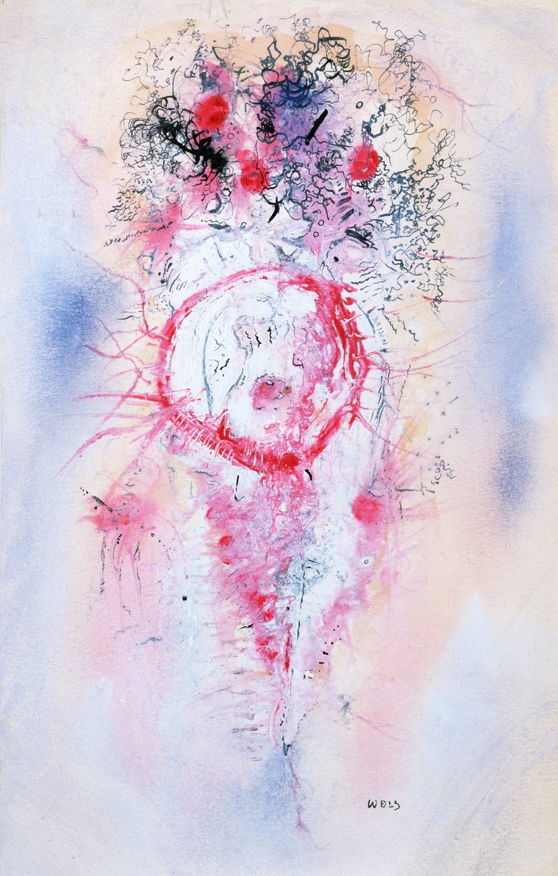 Komposition, ca 1950 (gouache på papper) av Alfred Otto Wolfgang Schulze Wols