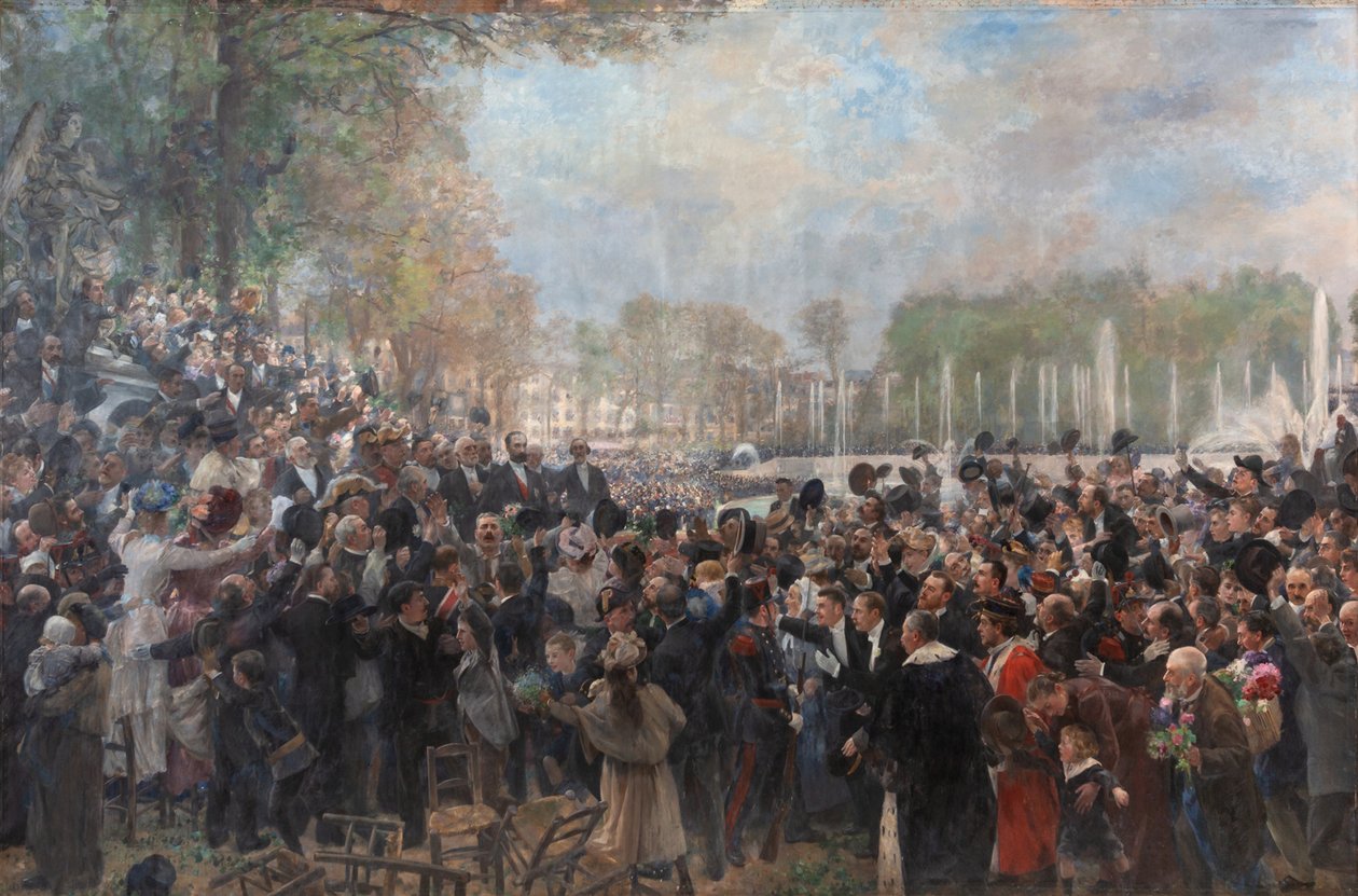 Firandet av hundraårsdagen av generalständerna 1789, 1893. av Alfred Philippe Roll