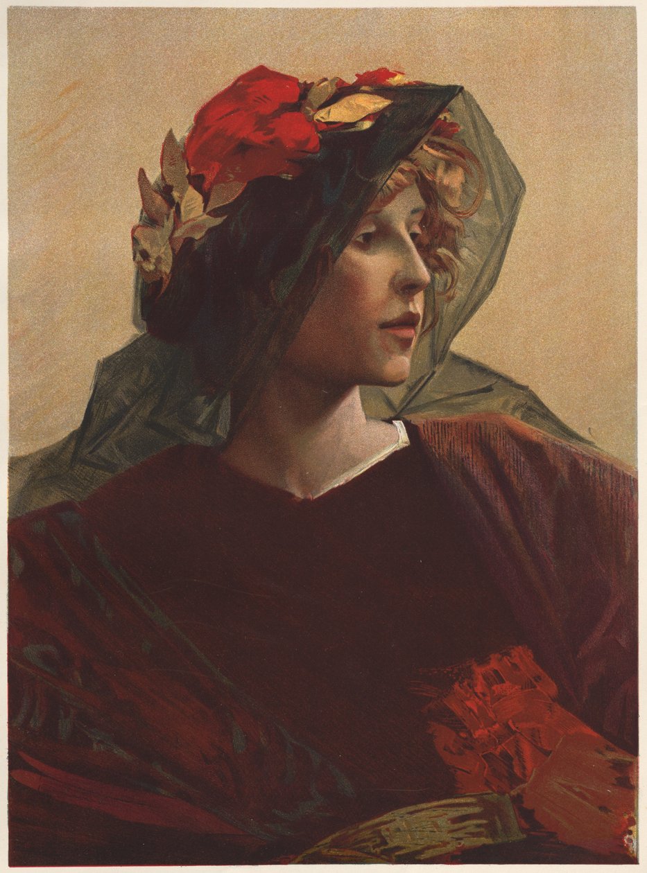 Impéria (färglitografi) av Alfred Pierre Agache