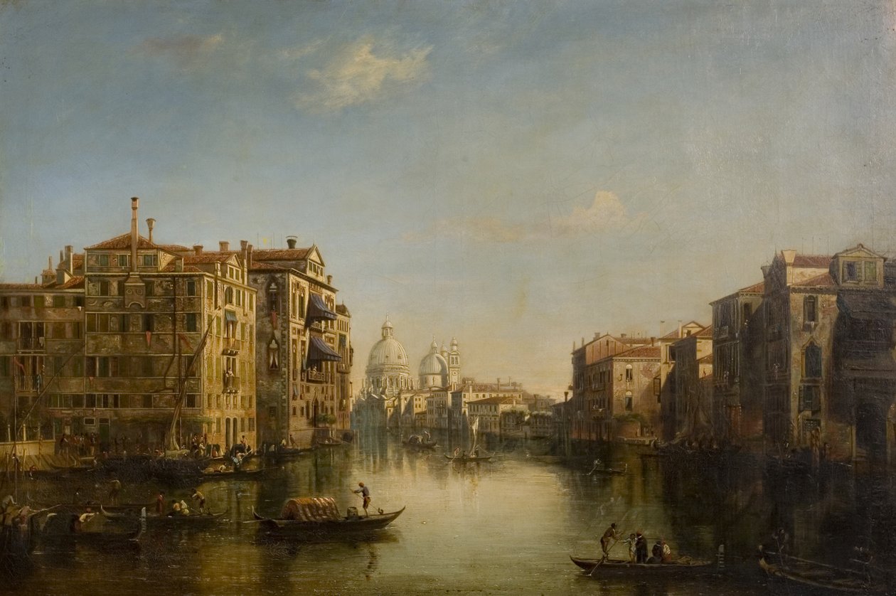 Canal Grande, Venedig, 1800-talet av Alfred Polentine