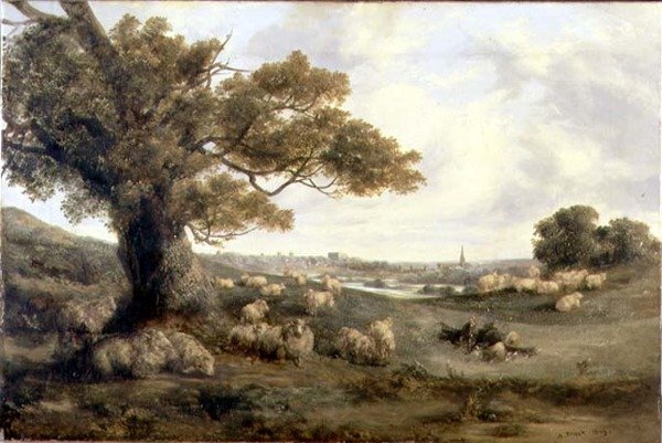 Utsikt över Norwich av Alfred Priest