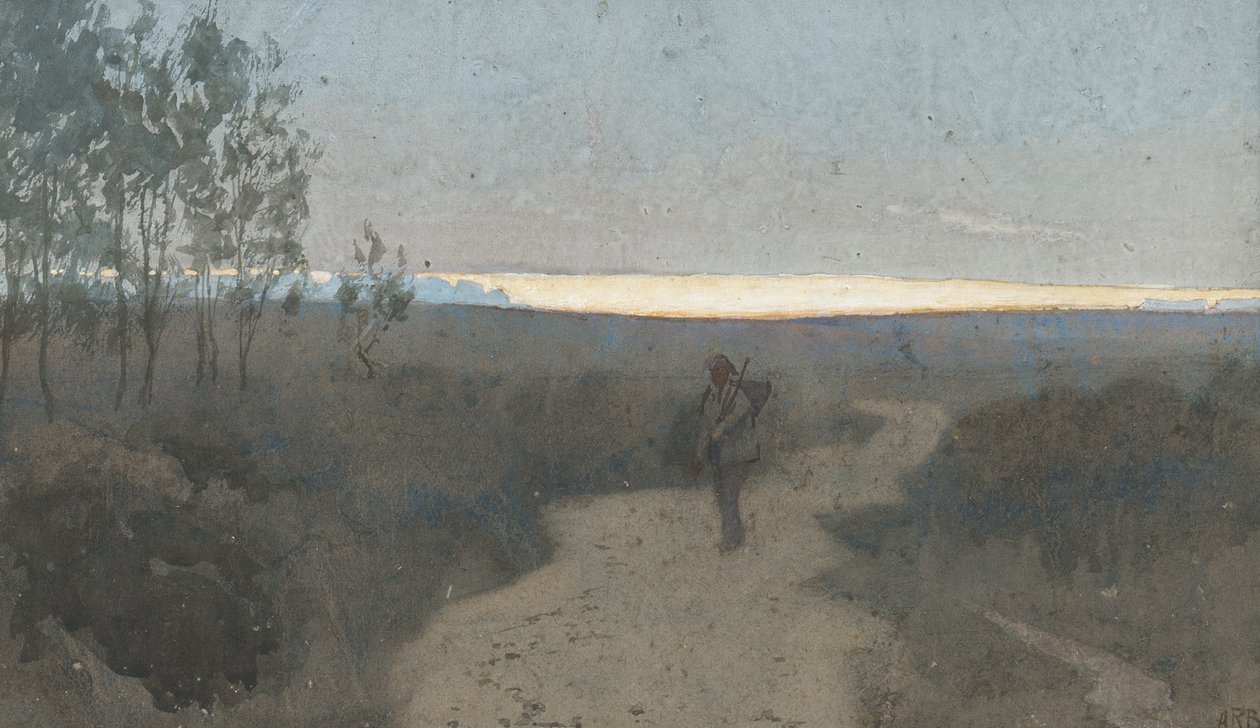Återvänder i skymningen, 1905 av Alfred Rawlings Baker
