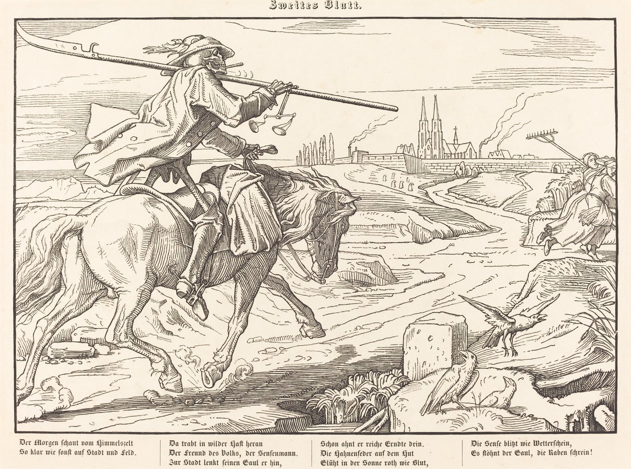 Även en Dödsdans II av Alfred Rethel
