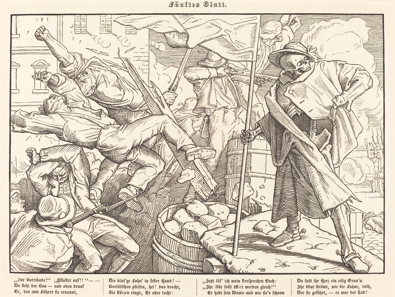 Även en Dödsdans V av Alfred Rethel