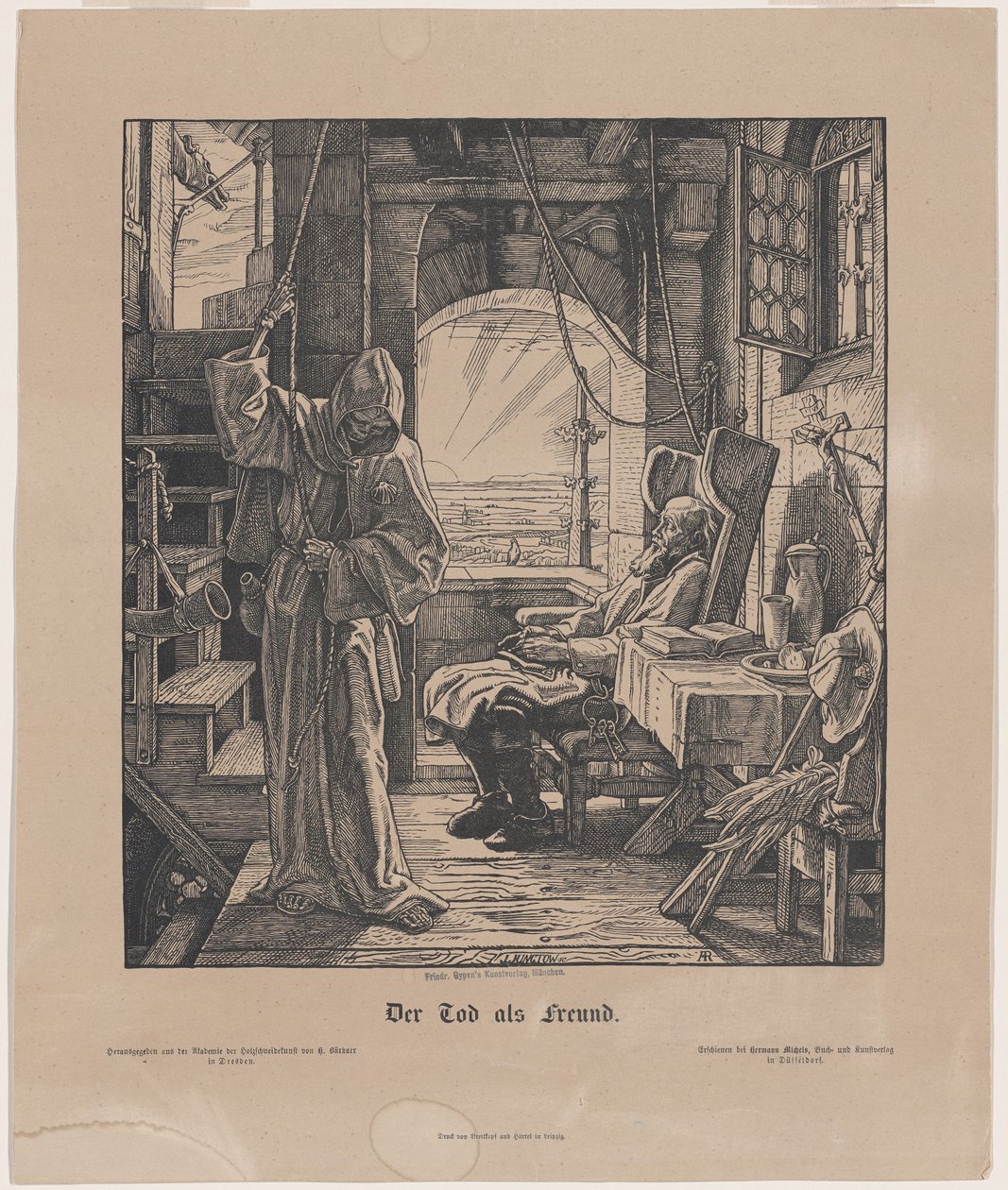 Döden som vän av Alfred Rethel