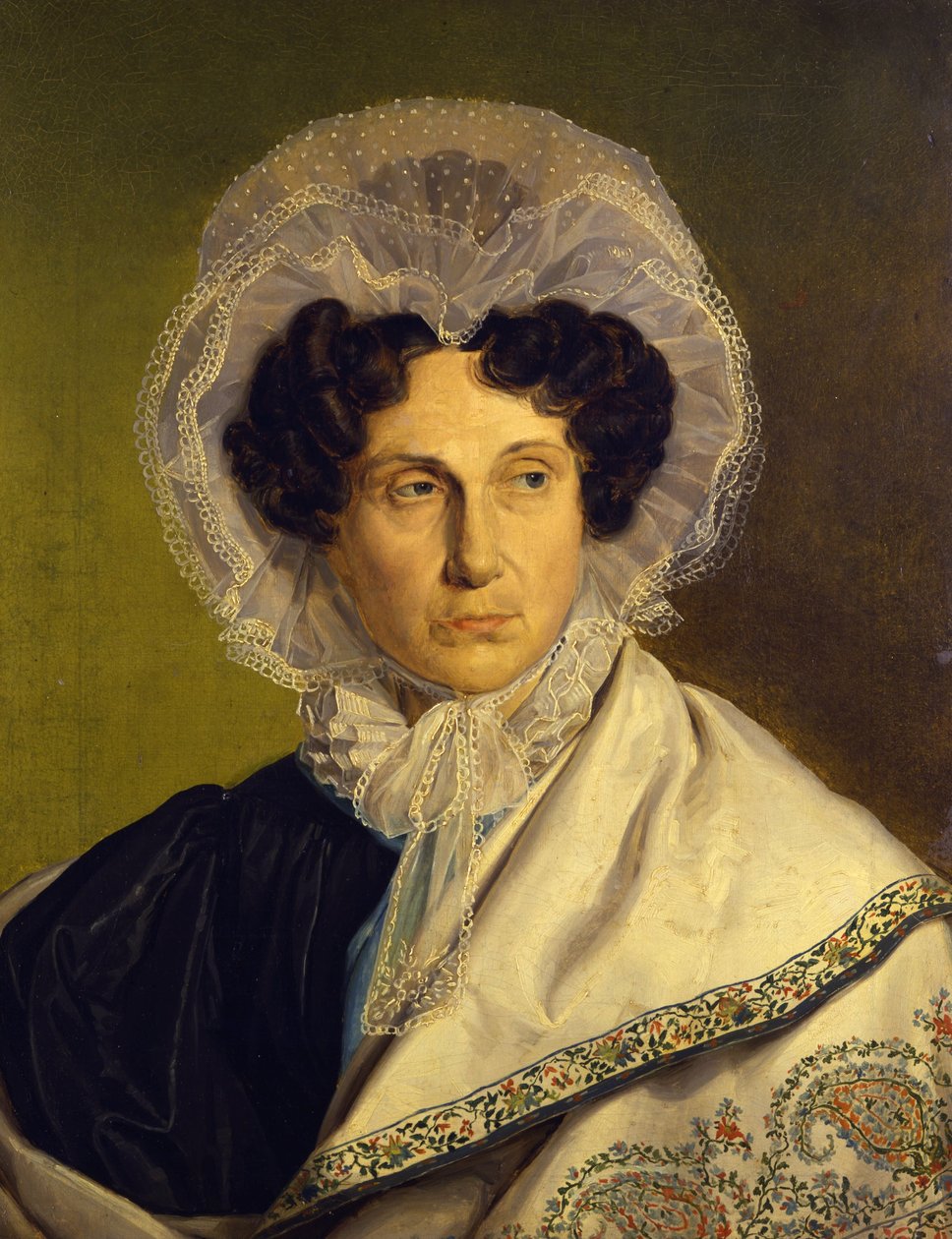 Porträtt av konstnärens mor, c.1833 av Alfred Rethel