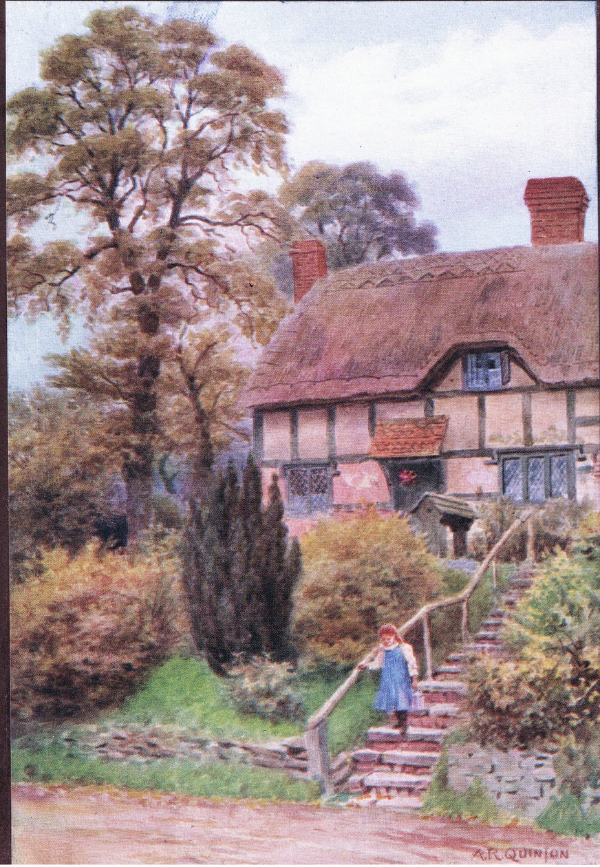 The Cottage Steps, Ardington, Berkshire, från The Cottages and the Village Life of Rural England publicerad av Dent & Sons Limited av Alfred Robert Quinton