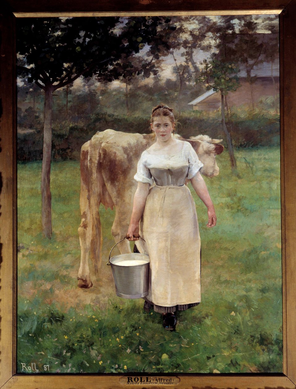 Manda Lametrie, bonden. Målning av Alfred Philippe Roll (1846-1919) 1887 Sön. 2,14 x 1,61 m Paris, musee d