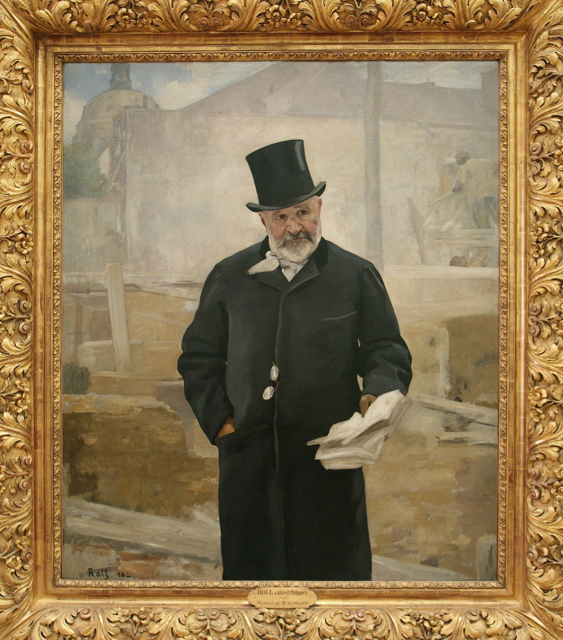 Porträtt av Adolphe Alphand (1817-1891), 1888 (olja på duk) av Alfred Roll