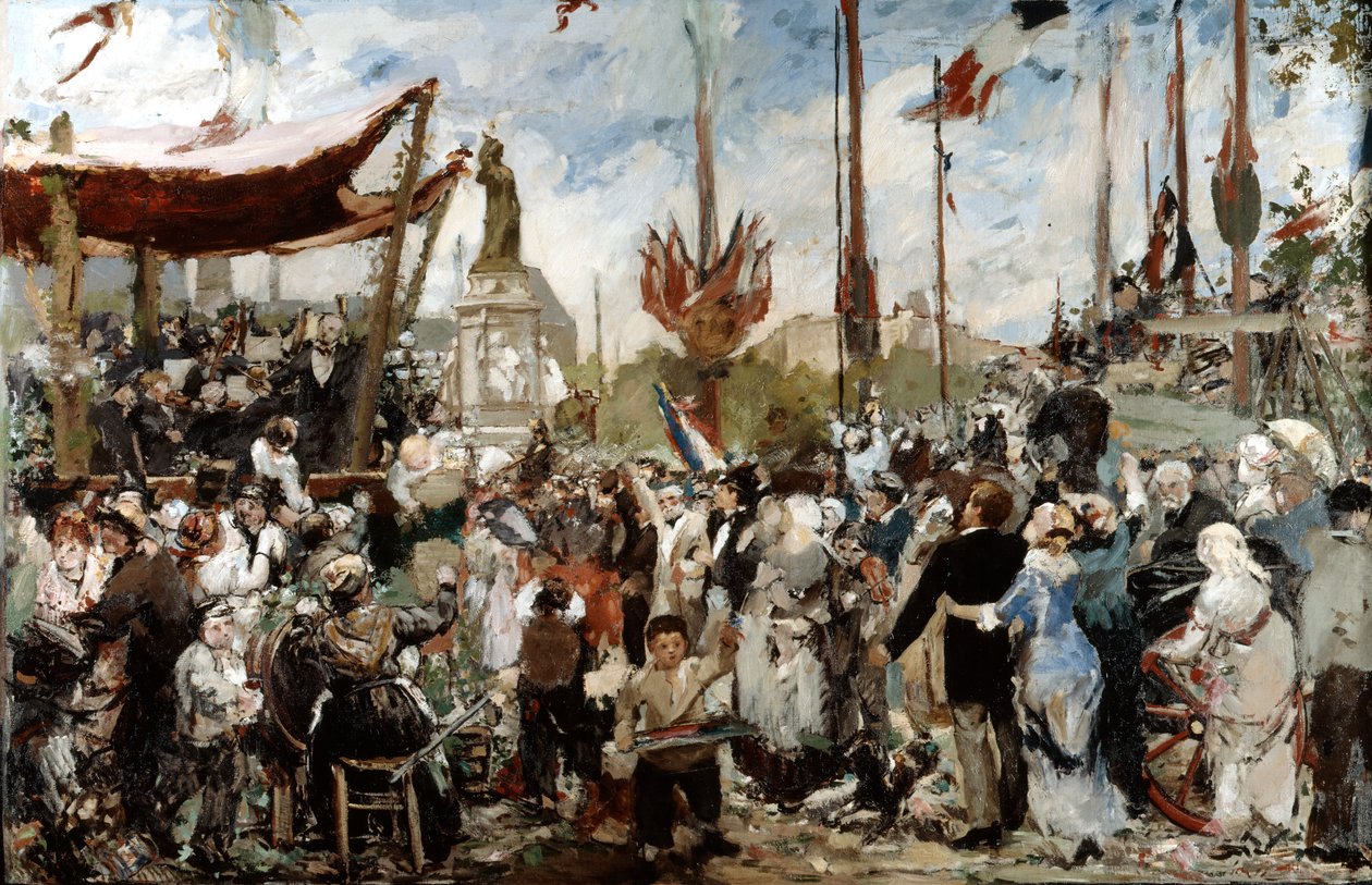 Den 14 juli 1880, slutet av 1800-talets början. av Alfred Roll