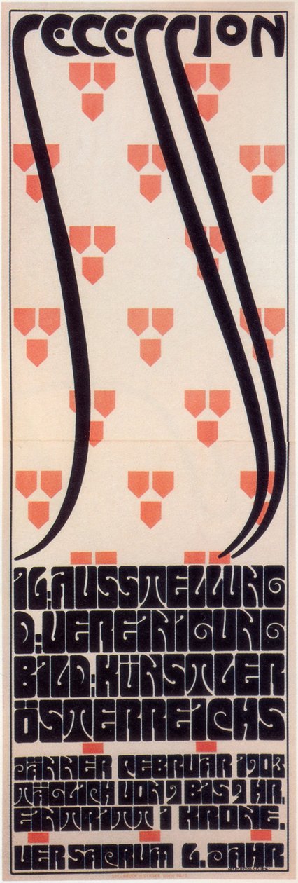 Affisch för Vienna Secession-utställningen, 1903 av Alfred Roller