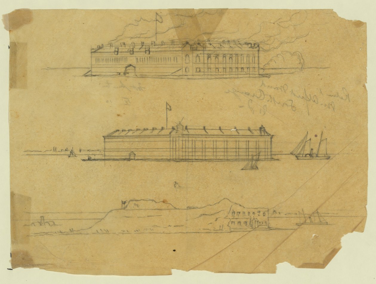 Fort Sumter av Alfred Rudolph Waud
