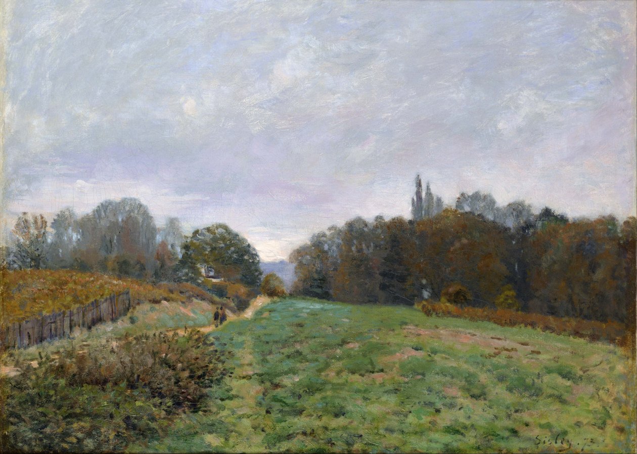 Louveciennes Landskap. av Alfred Sisley
