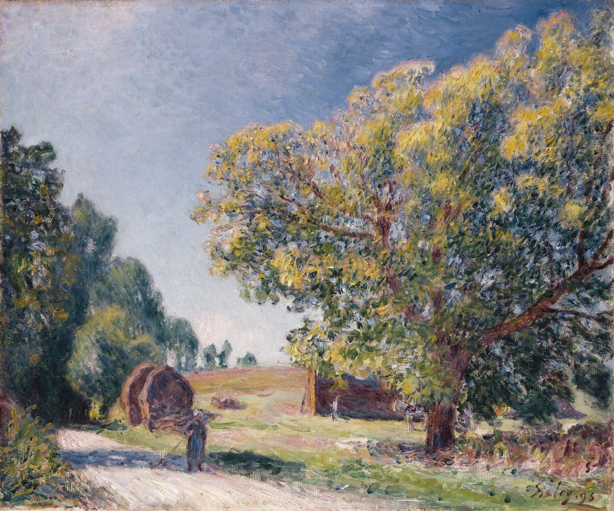 En glänta i en skog, 1895 av Alfred Sisley