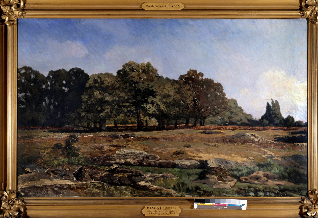 Allee av kastanjeträd till Celle saint Cloud av Alfred Sisley (1839-1899) 1865 av Alfred Sisley