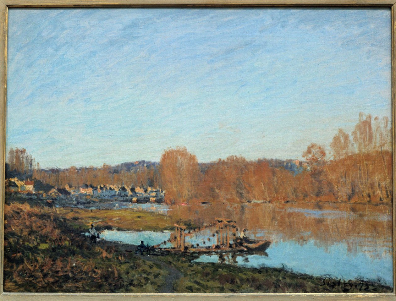 Höst på stranden av Oise 1873 Målning av Alfred Sisley (1839-1899) 1873 Montreal, museum of fine arts av Alfred Sisley