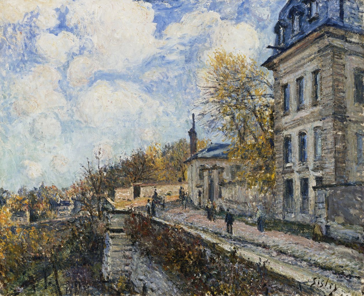 Fabriken i Sevres; La Manufacture de Sevres, 1879 av Alfred Sisley