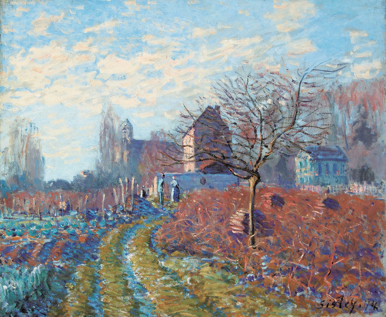 White Jelly - Saint-Martins sommar, 1874 av Alfred Sisley