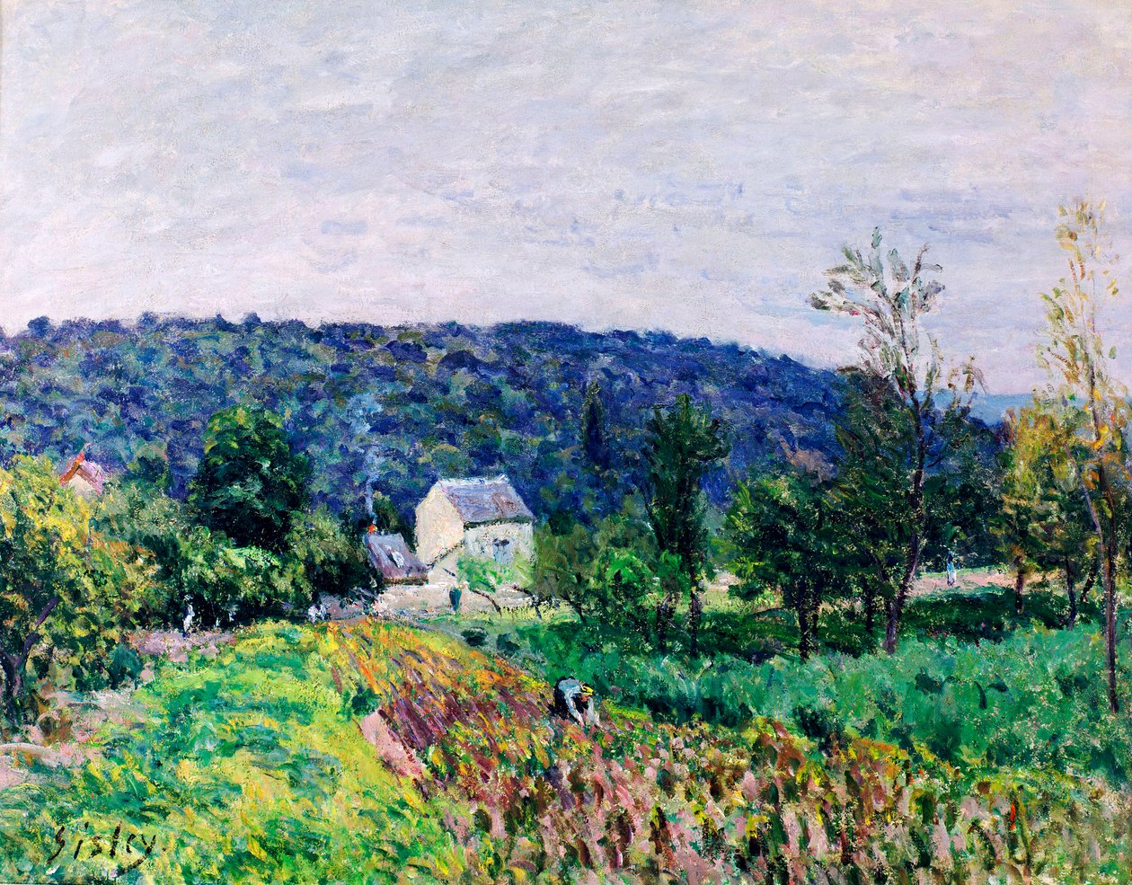 Kullar som omger Paris, 1879 av Alfred Sisley