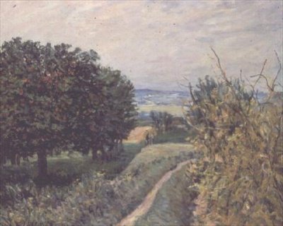 I vingårdarna vid Louveciennes av Alfred Sisley