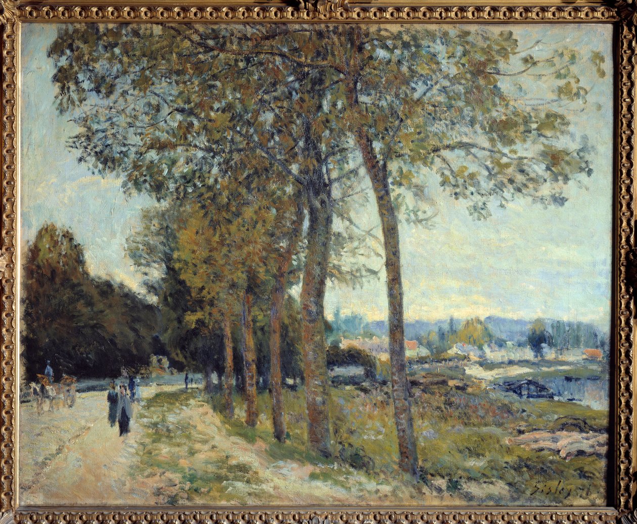 La Seine a Marly-målning av Alfred Sisley av Alfred Sisley