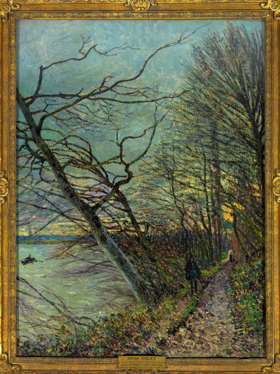 Bois des Roches, Veneux - Nadon (Veneux-les-Sablons), Seine et Marne Målning av Alfred Sisley (1839-1899) 1880 Dim 0,73 x 0,55 m Paris Louvren museum Obligatoriskt omnämnande: Donation Helene och Victor Lyon av Alfred Sisley
