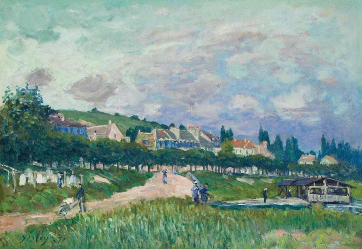 Le lavoir (Tvättstugan) av Alfred Sisley
