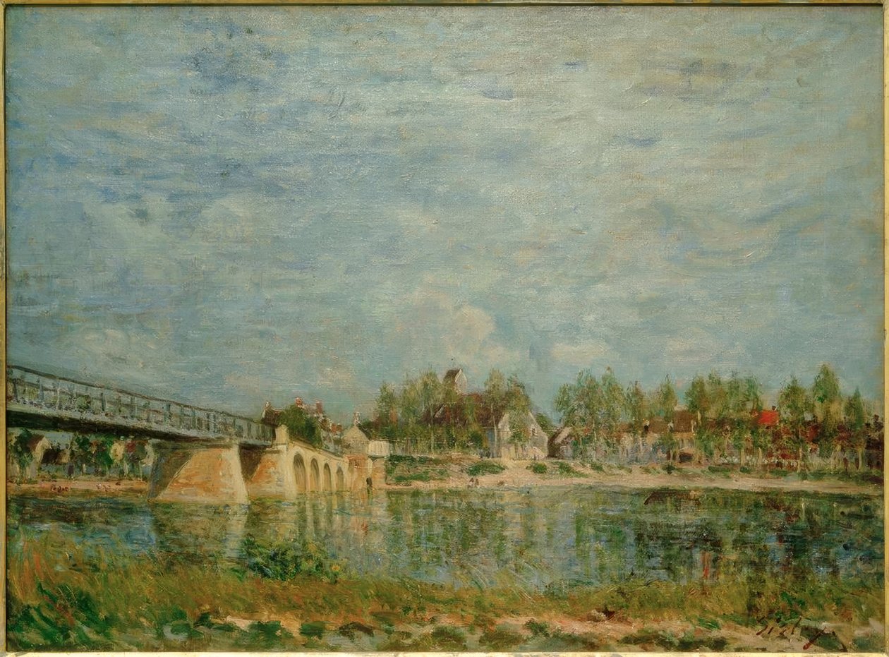 Bron i Saint-Mammès av Alfred Sisley