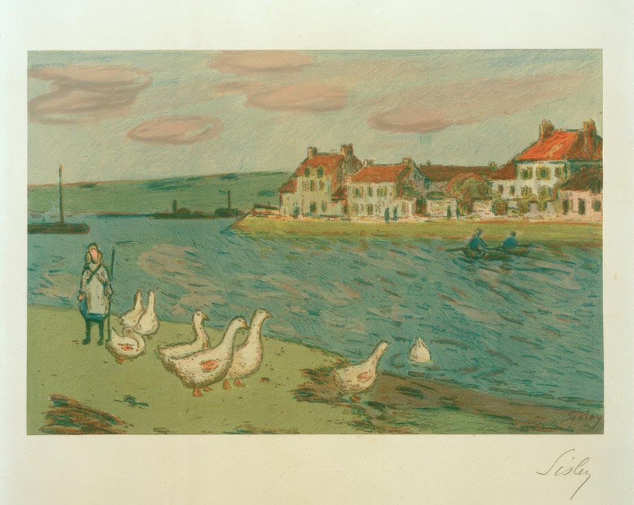 Gässen av Alfred Sisley