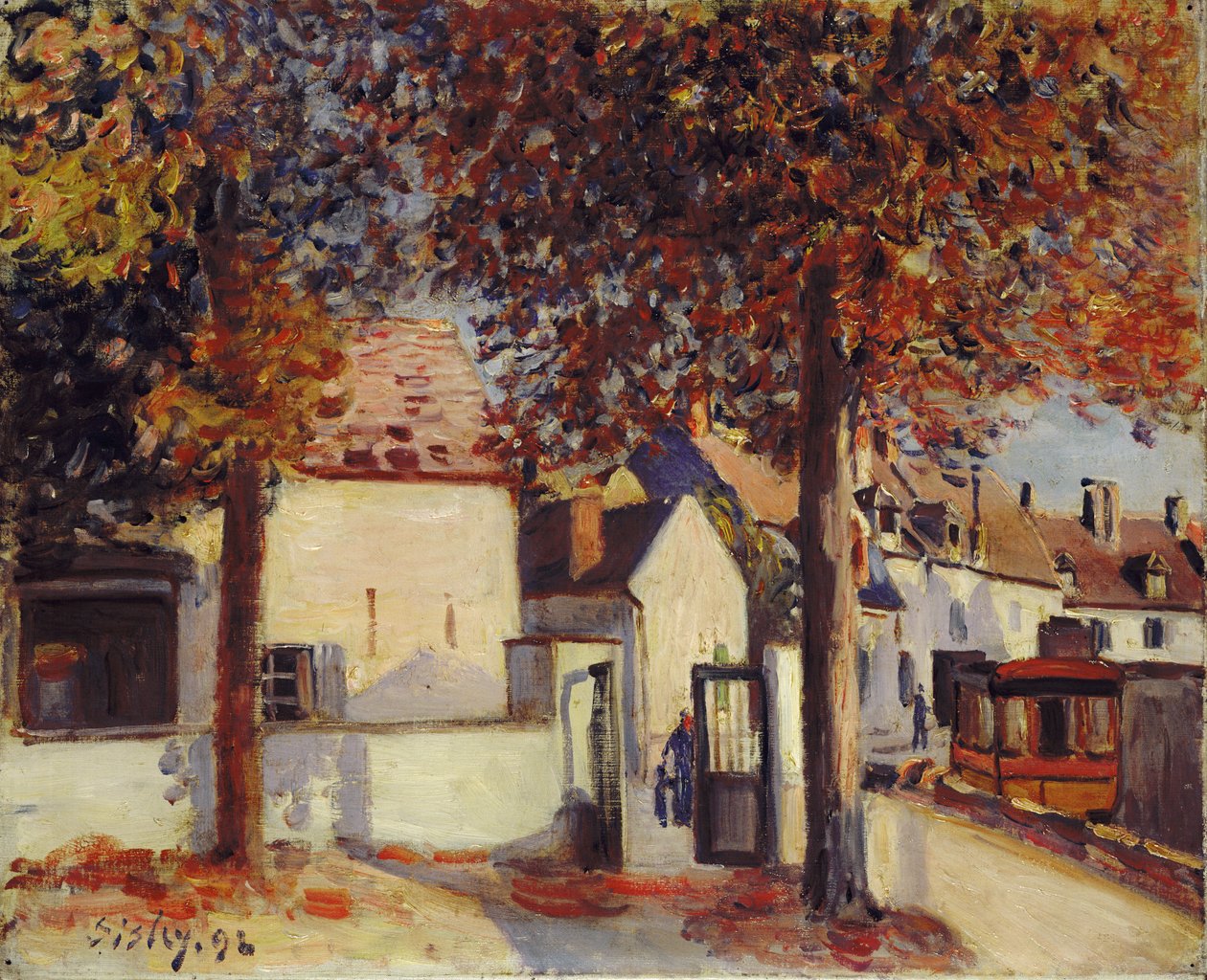Moret-sur-Loing (Rue de Fosses) av Alfred Sisley