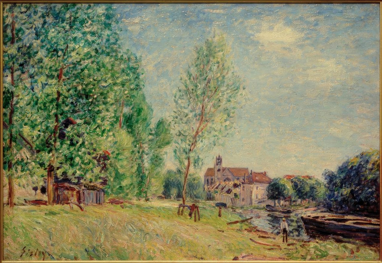 Moret - varvet i Matrat av Alfred Sisley