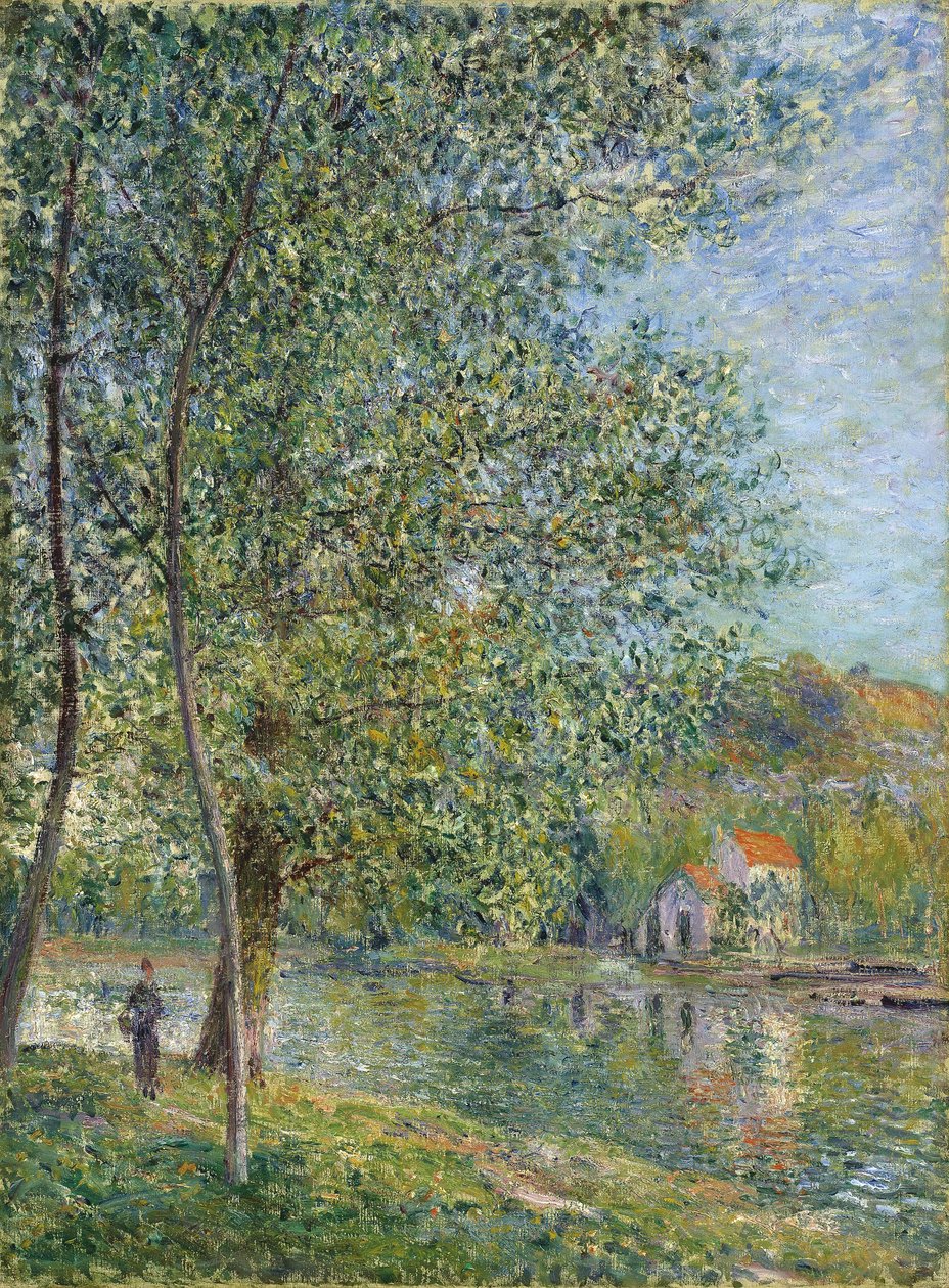 Morgon nära Loing; Morgon nära Loing, 1879 av Alfred Sisley