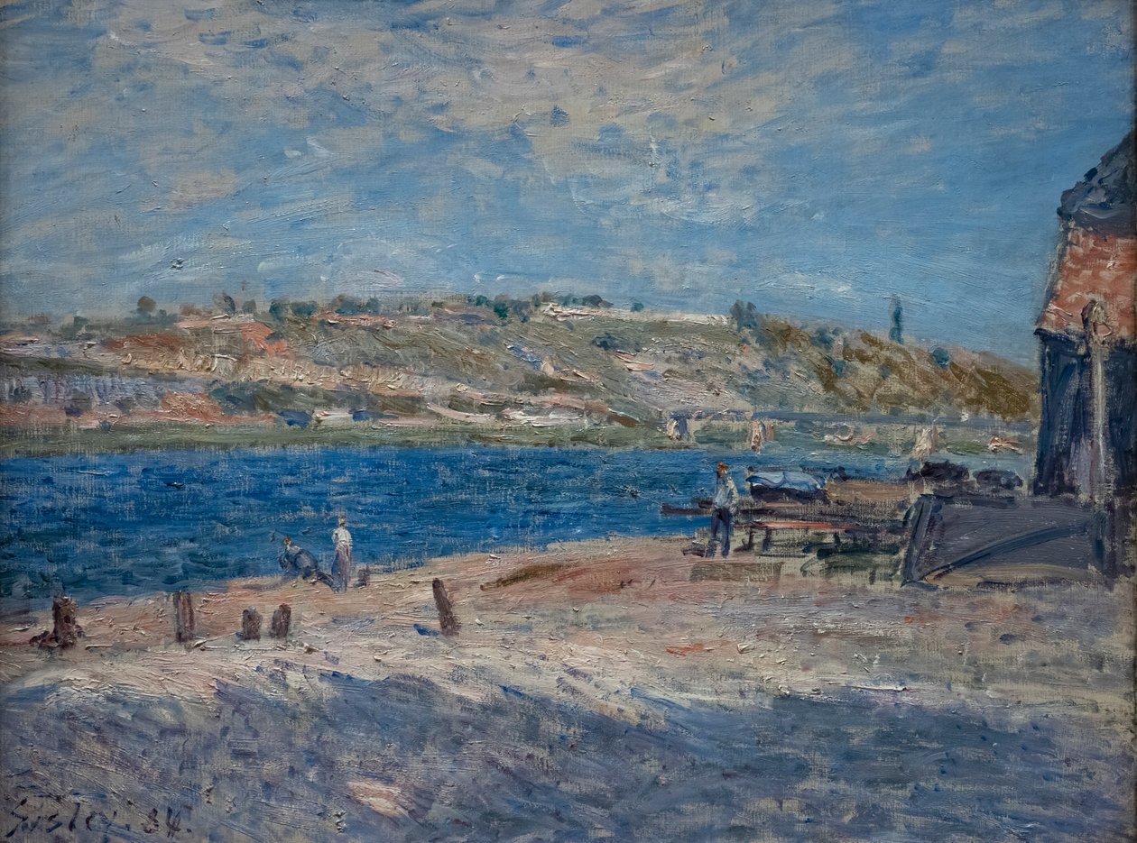 Flodstränder vid Saint-Mammès av Alfred Sisley