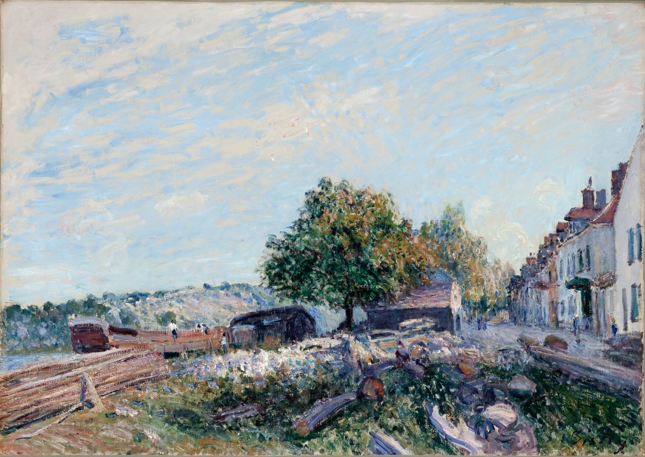 Saint-Mammès. Morgon, 1884 av Alfred Sisley