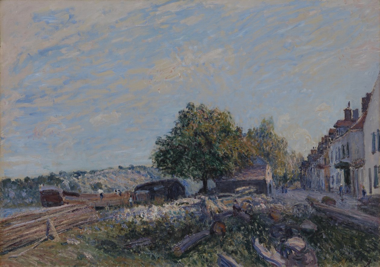 Saint Mammès – Morgon av Alfred Sisley