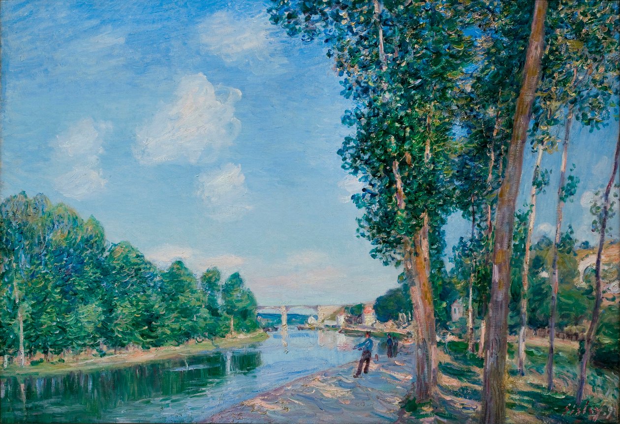 Saint Mammes, Soleil de June - Målning av Alfred Sisley (1839-1899) av Alfred Sisley