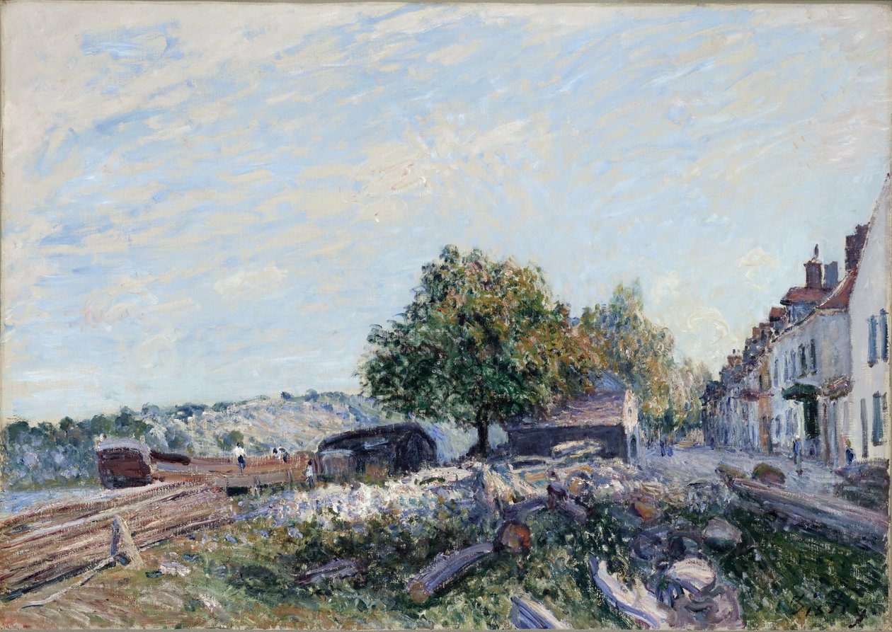 Saint Mammès-morgon av Alfred Sisley