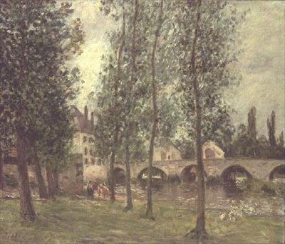 Bron vid Moret av Alfred Sisley